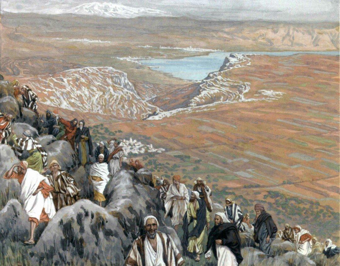 pintura La Gente Busca A Jesús Para Hacerlo Rey - James Tissot