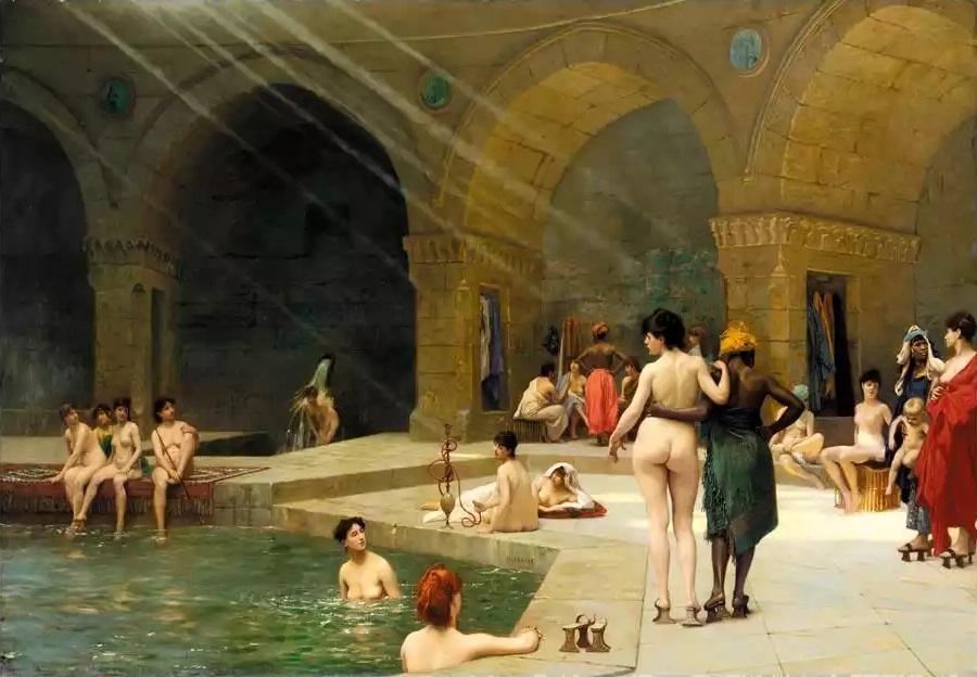 pintura La Gran Piscina De Bursa - Jean-Leon Gerome