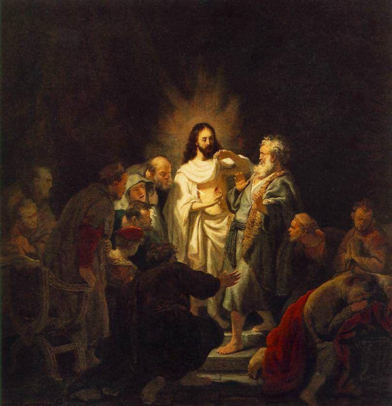 pintura La Incredulidad De Thomas - Rembrandt