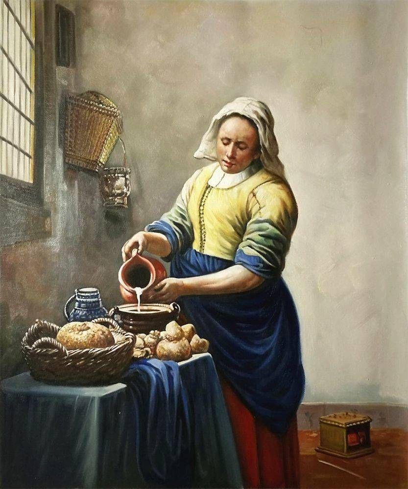 pintura La Lechera - Johannes Vermeer