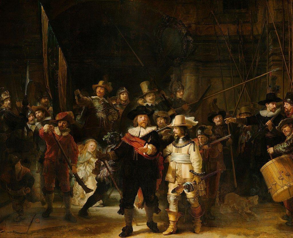 pintura La Ronda De Noche - Rembrandt