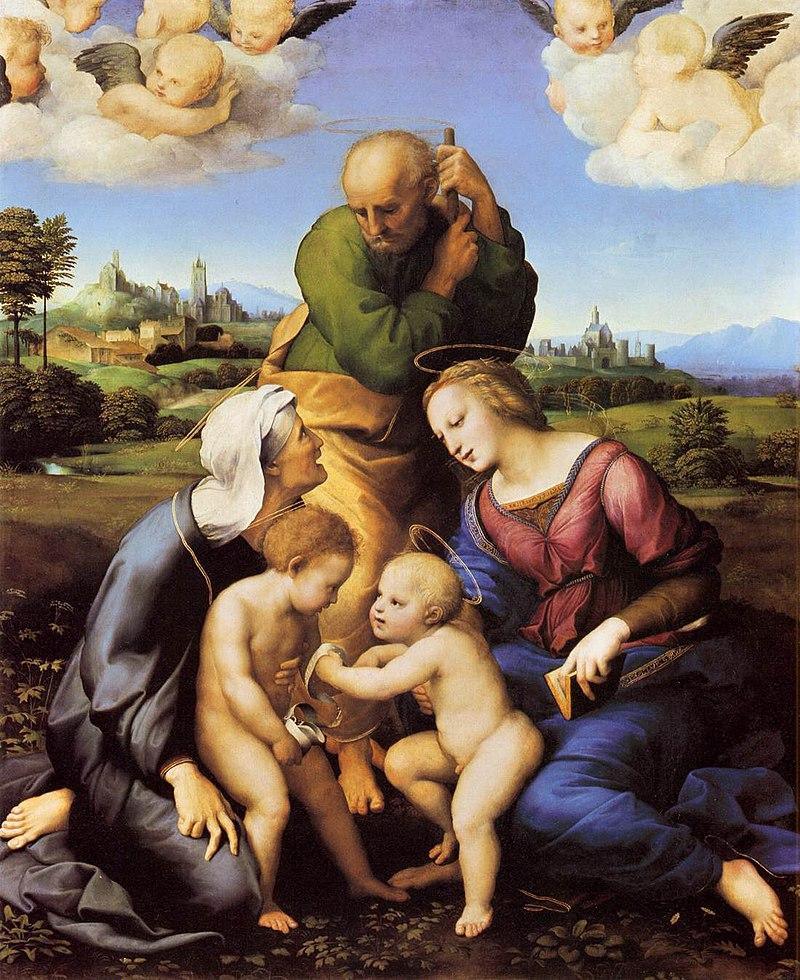 pintura La Sagrada Familia Canigiani - Rafael
