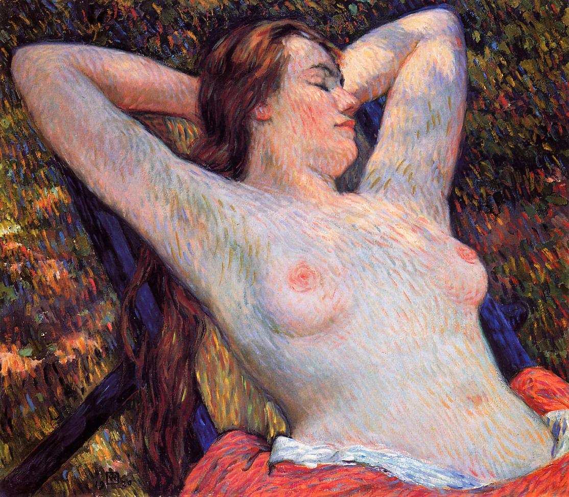 pintura La Siesta De Las Modelos - Theo Van Rysselberghe