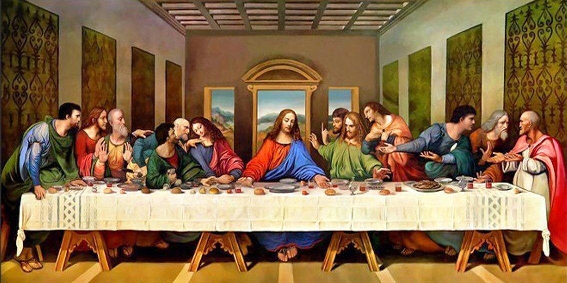 pintura La Última Cena - Leonardo Da Vinci
