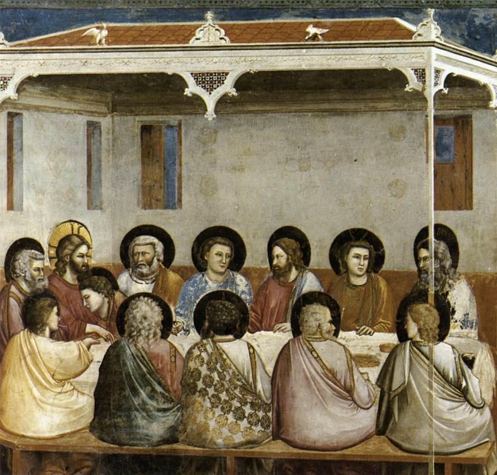 Reprodução de A Última Ceia - Giotto Di Bondone