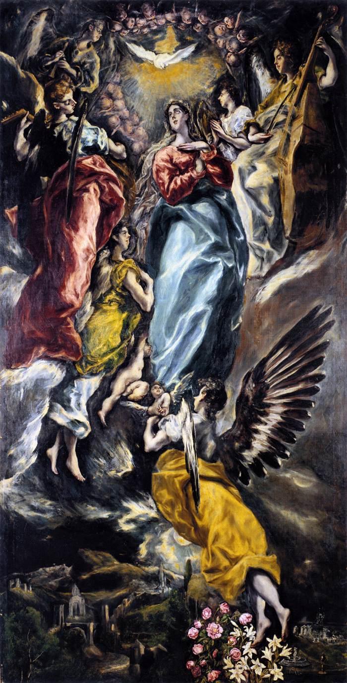 pintura La Virgen De La Inmaculada Concepción - El Greco
