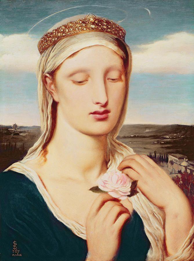 pintura La Virgen - Simeon Solomon