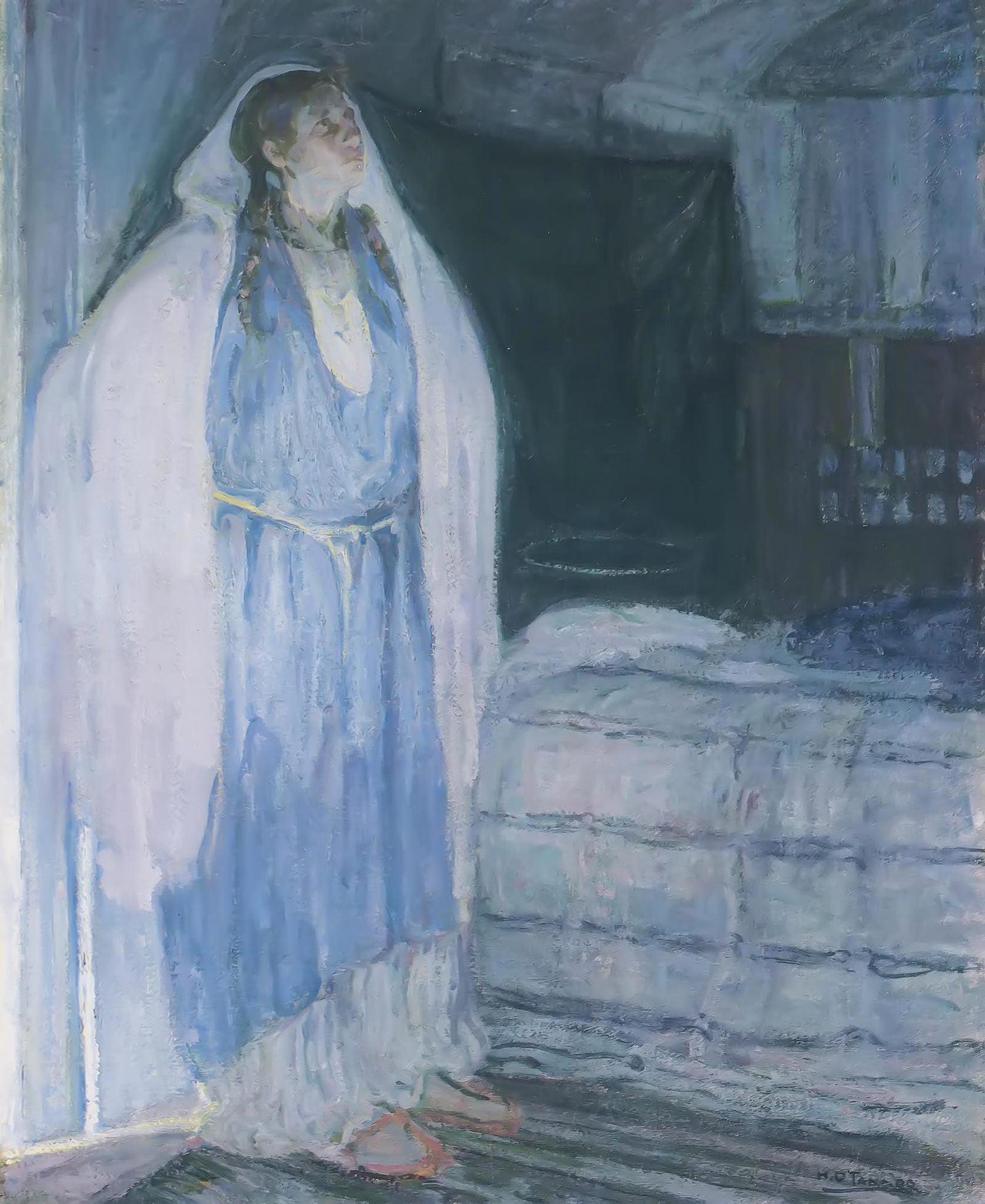 pintura La Virgen Y El Niño - Henry Ossawa Tanner