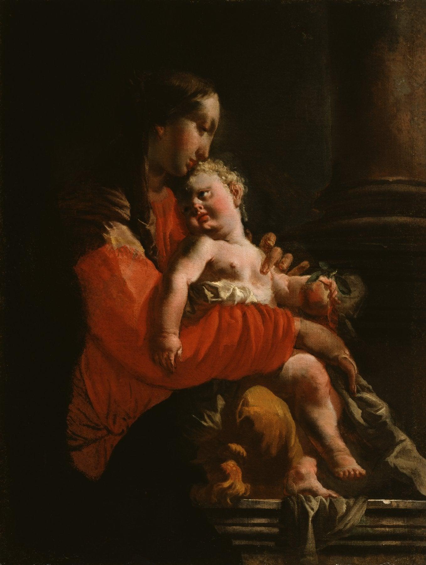 pintura La Virgen Y El Niño - Giovanni Battista Tiepolo