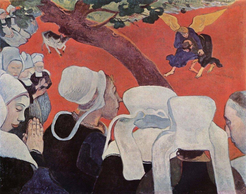 pintura La Visión Tras El Sermón - Paul Gauguin