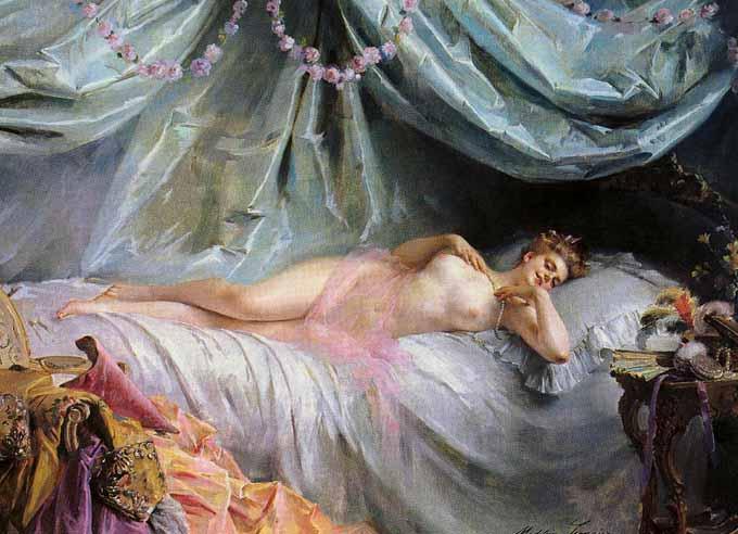 pintura La Voluptuosidad - Madeleine Lemaire