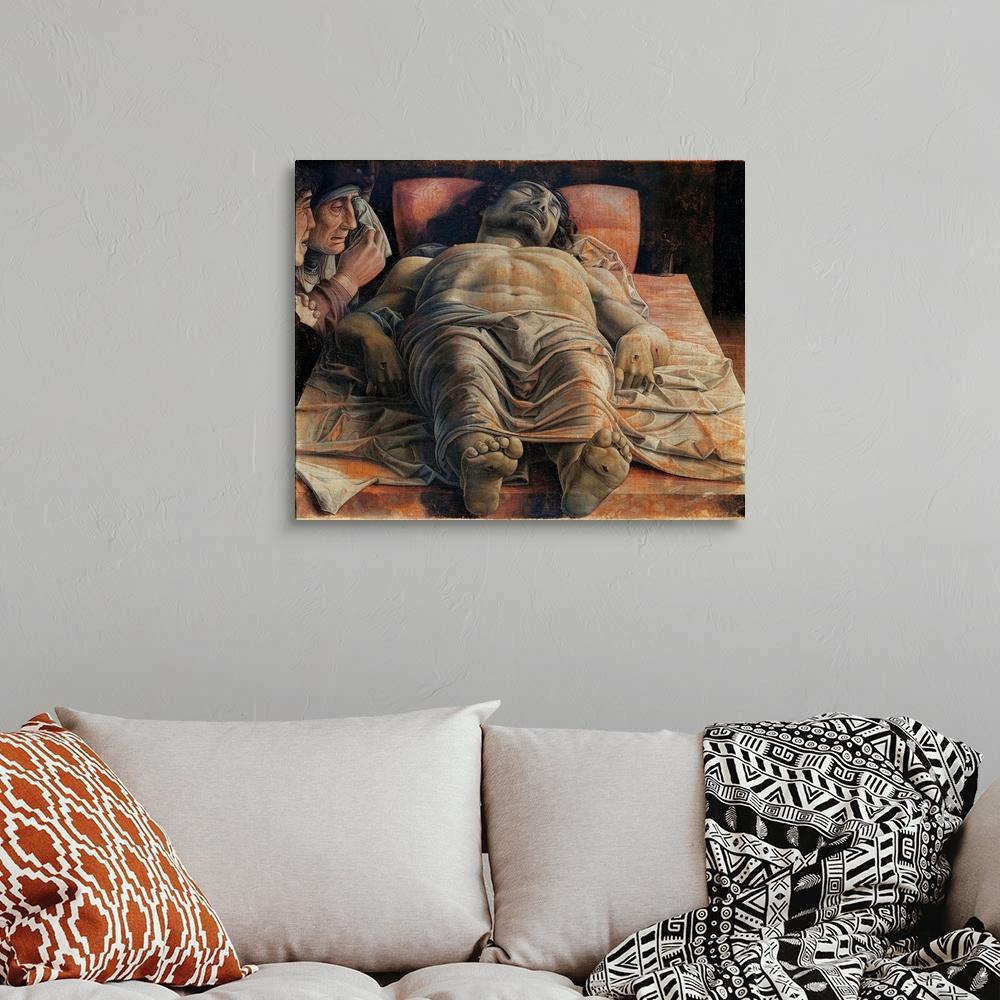 pintura Lamentación Sobre Cristo muerto - Andrea Mantegna