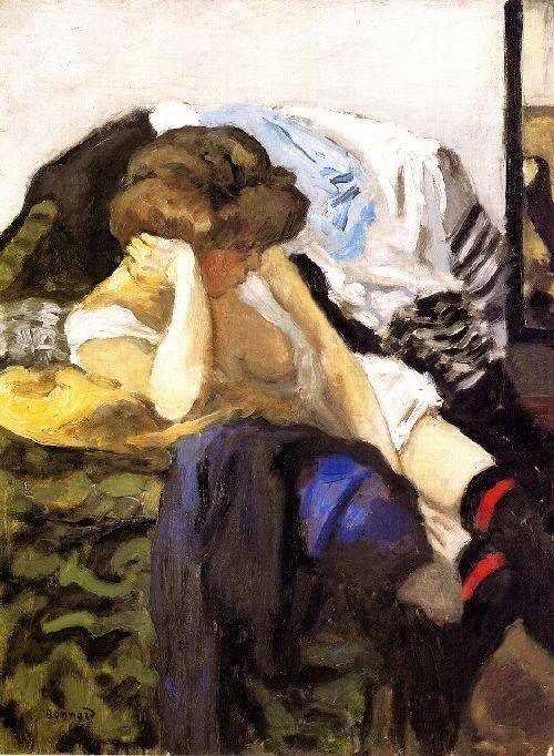 pintura Las Ligas Rojas - Pierre Bonnard