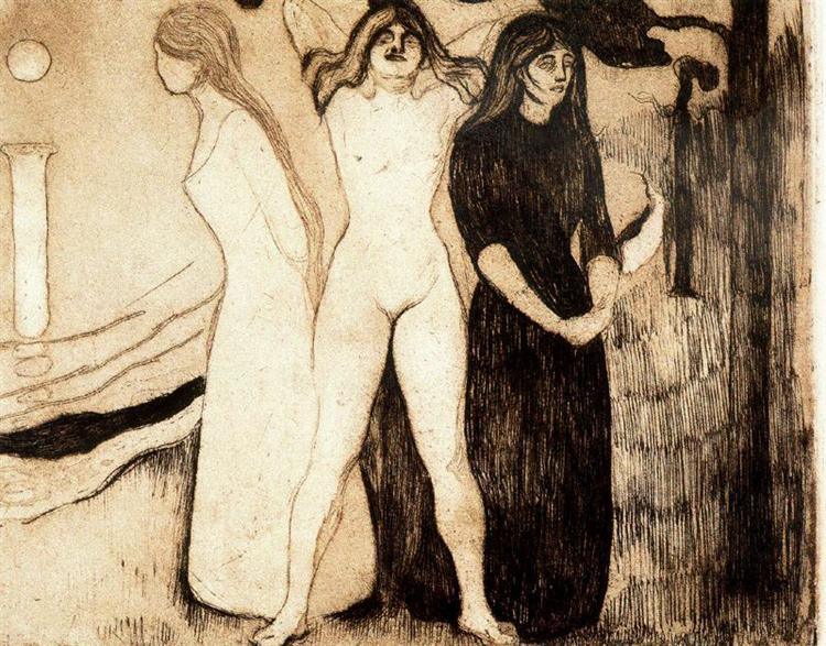 pintura Las Mujeres - Edvard Munch