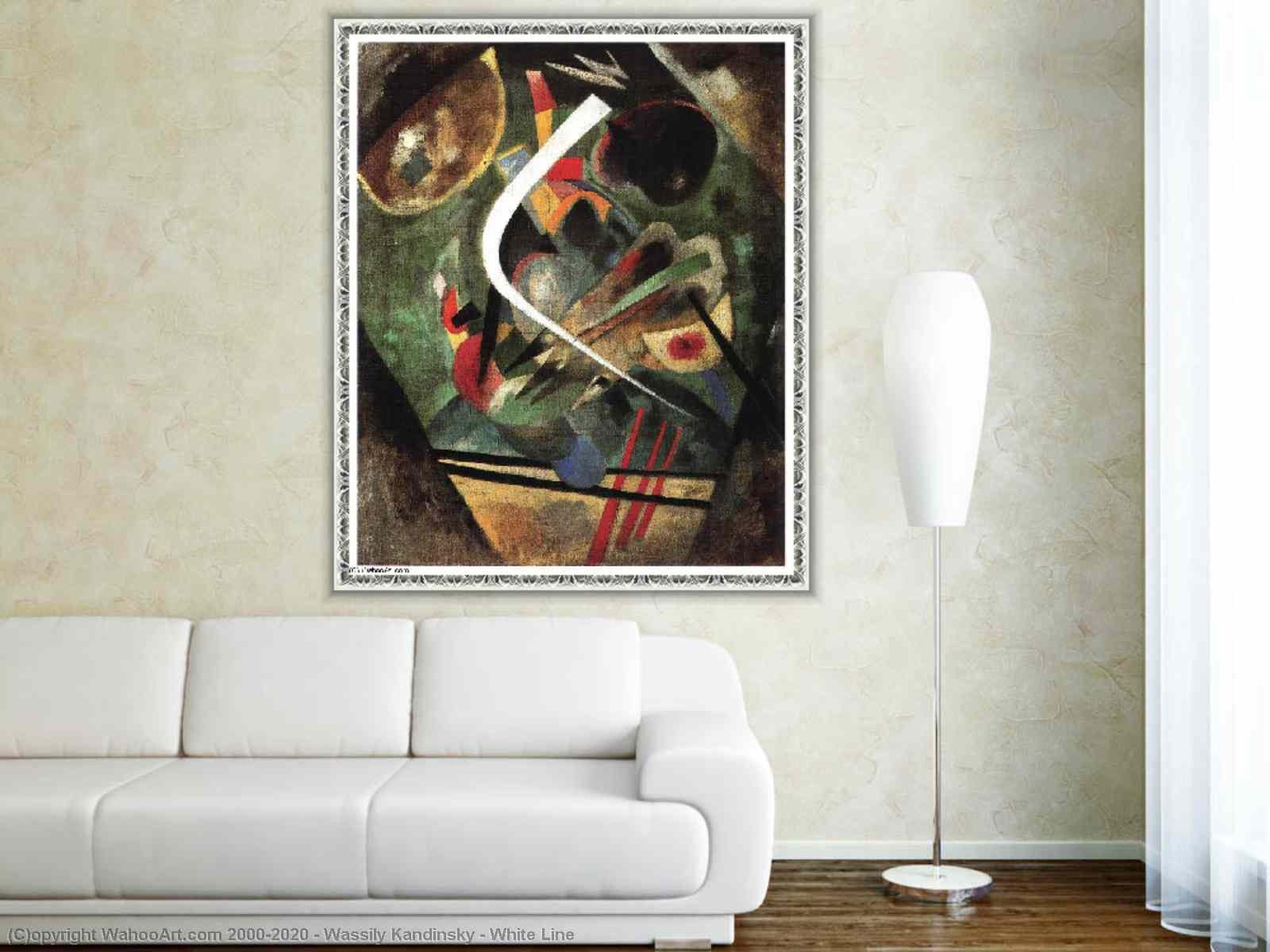 pintura Línea Blanca - Wassily Kandinsky