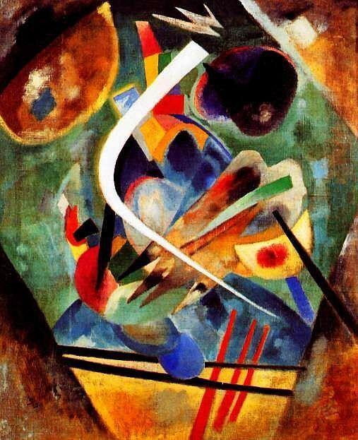 pintura Línea Blanca - Wassily Kandinsky