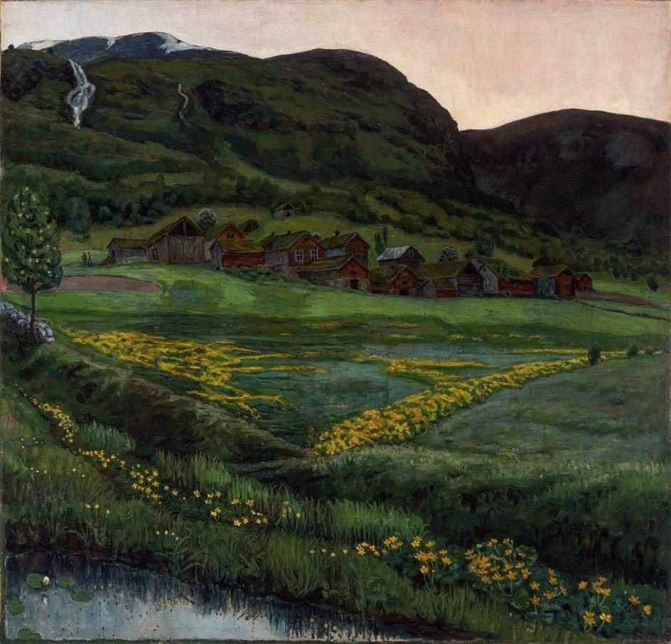pintura Listo Juninatt - Nikolai Astrup