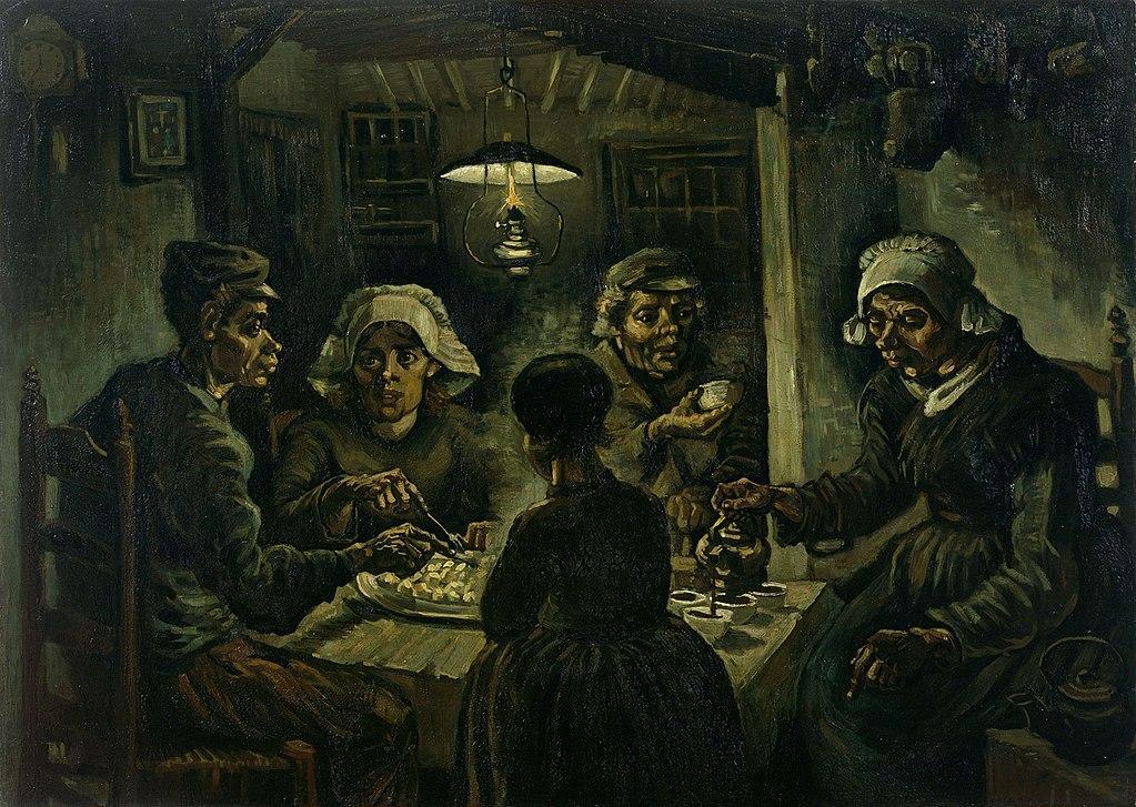 pintura Los Campesinos Comiendo Patatas - Vincent Van Gogh
