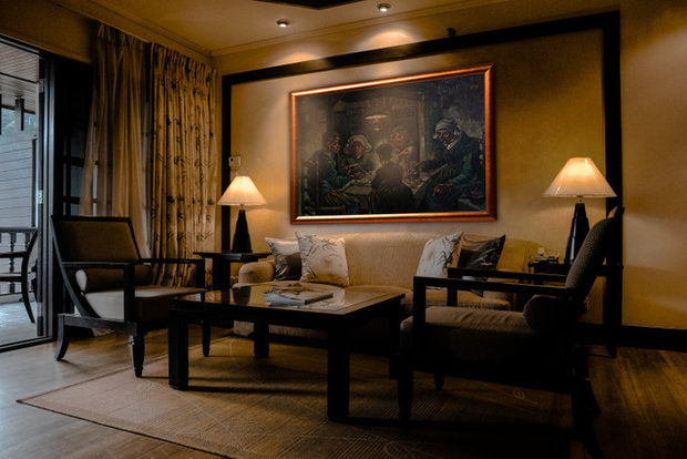 Landmænd spiser kartofler