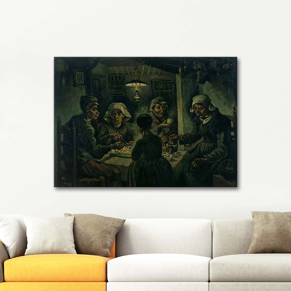 Landmænd spiser kartofler