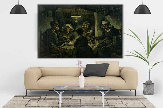 Landmænd spiser kartofler