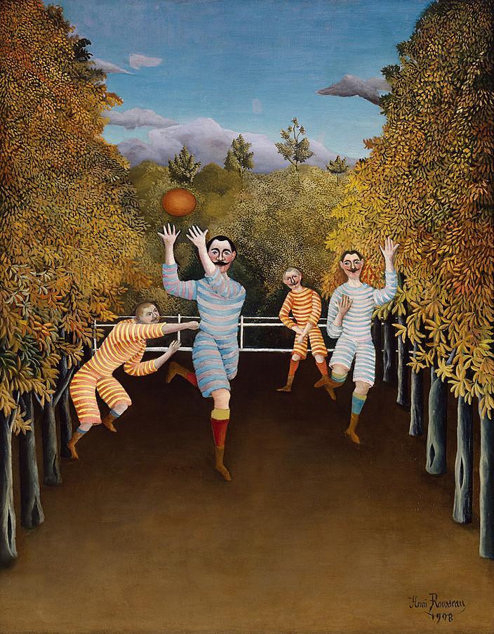 pintura Los Futbolistas - Henri Rousseau