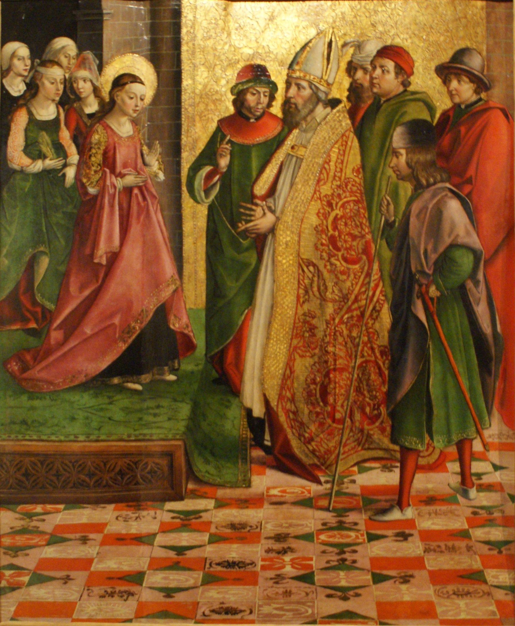 pintura Los Pretendientes De La Virgen - Pedro Berruguete