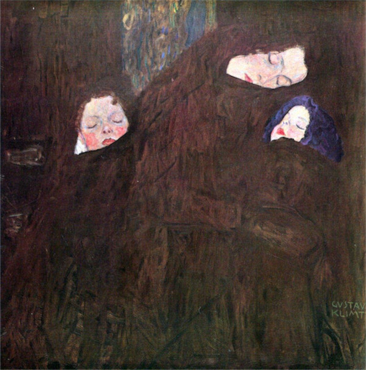 pintura Madre Con Hijos - Gustav Klimt