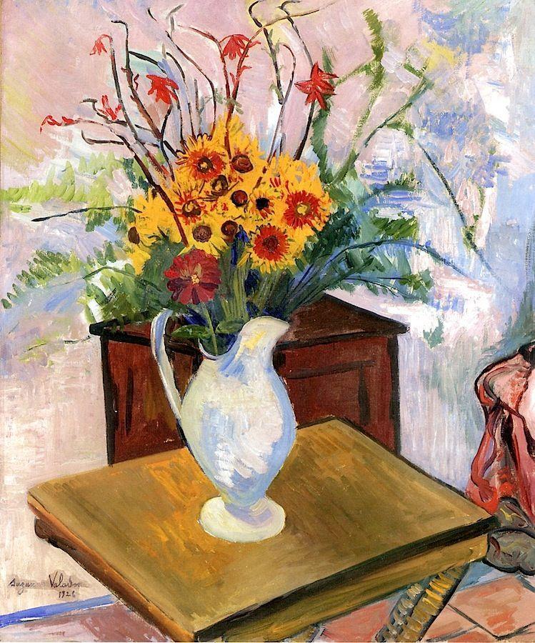 pintura Margaritas Amarillas - Suzanne Valadon