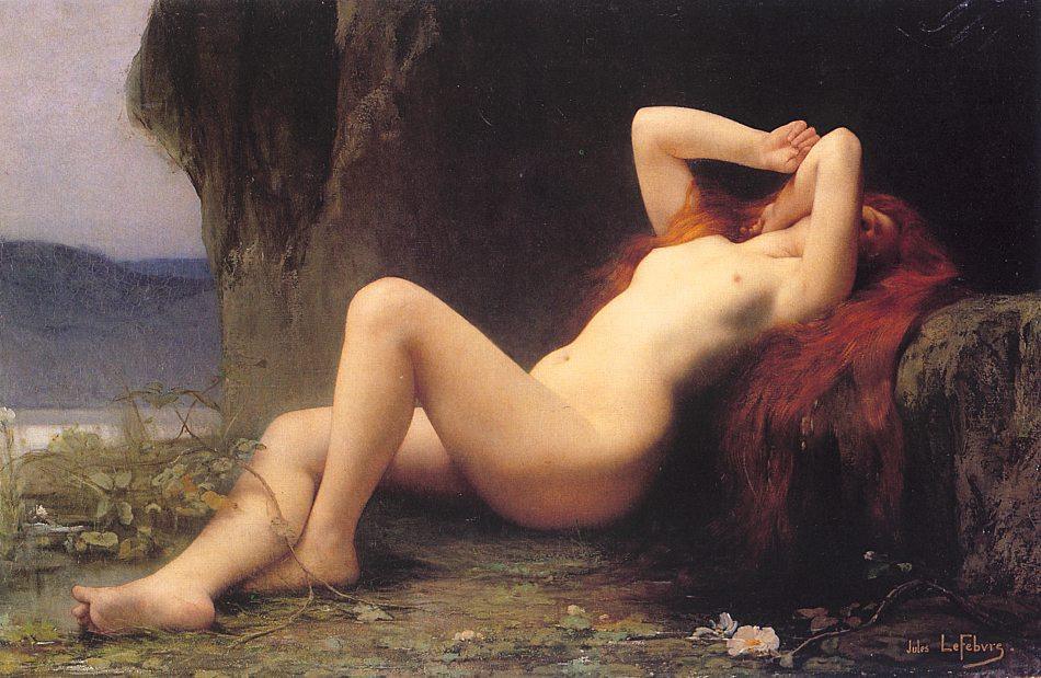 pintura María Magdalena En La Cueva - Jules Joseph Lefebvre