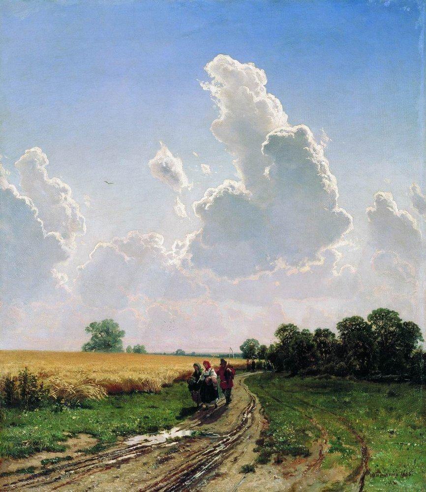 pintura Mediodía En Las Afueras De Moscú - Ivan Shishkin