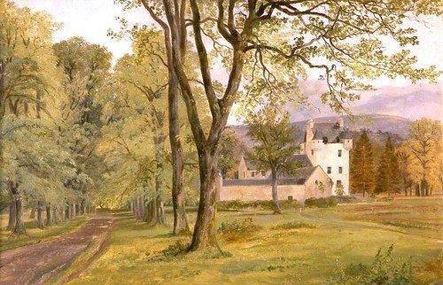 pintura Meggernie, Glen Lyon, Desde La Avenida - Richard Ansdell