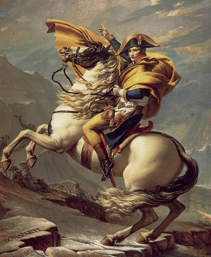 pintura Napoleón Cruzando Los Alpes - Jacques-Louis David
