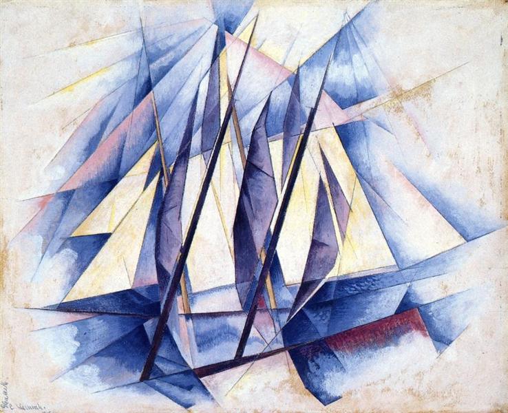 pintura Navega En Dos Movimientos - Charles Demuth