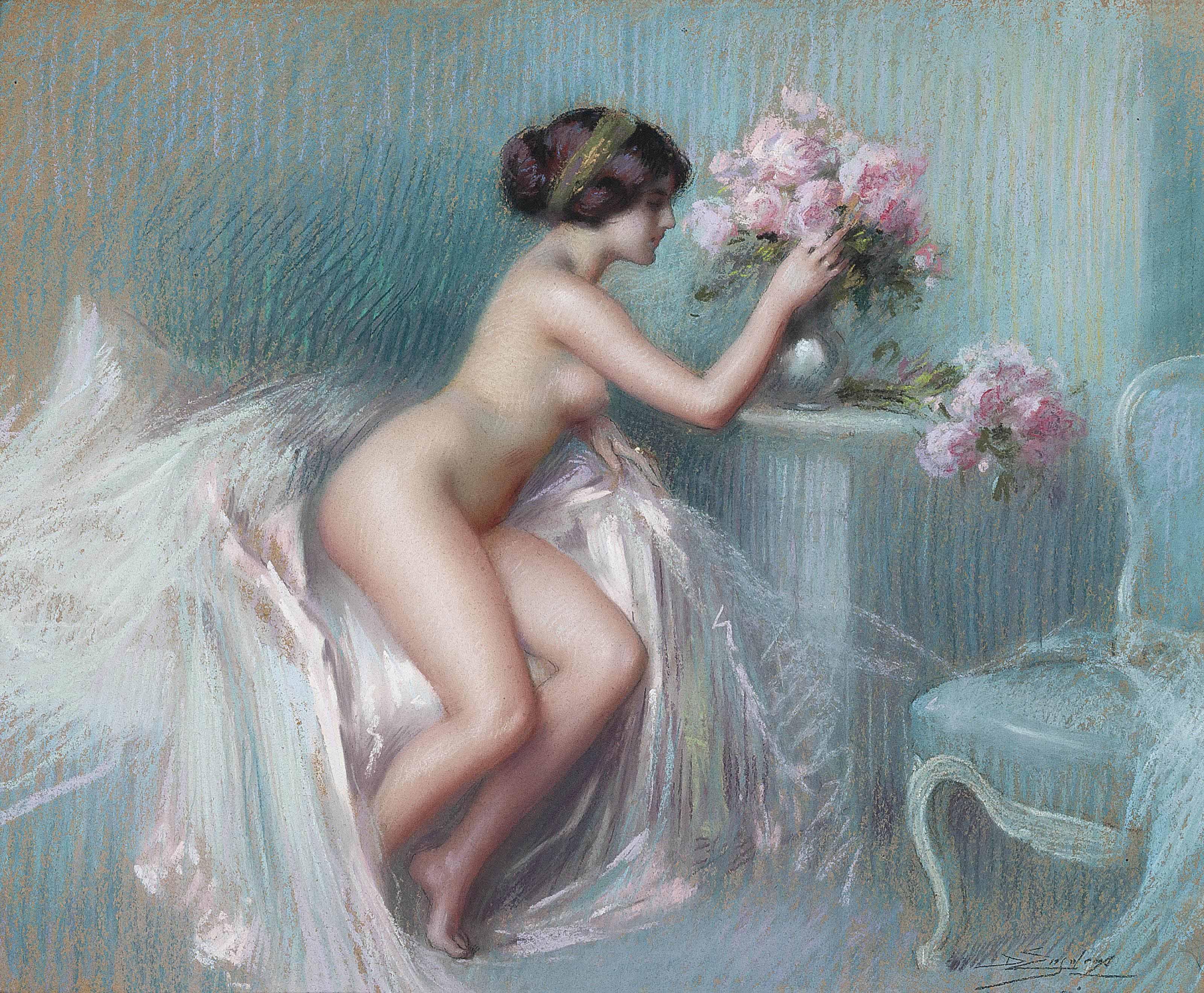 pintura Organizar Flores De Verano - Delphin Enjolras