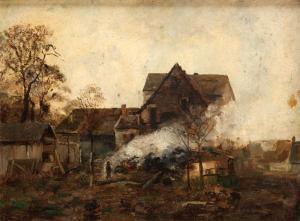 pintura Otoño En El Pueblo - Maksymilian Gierymski