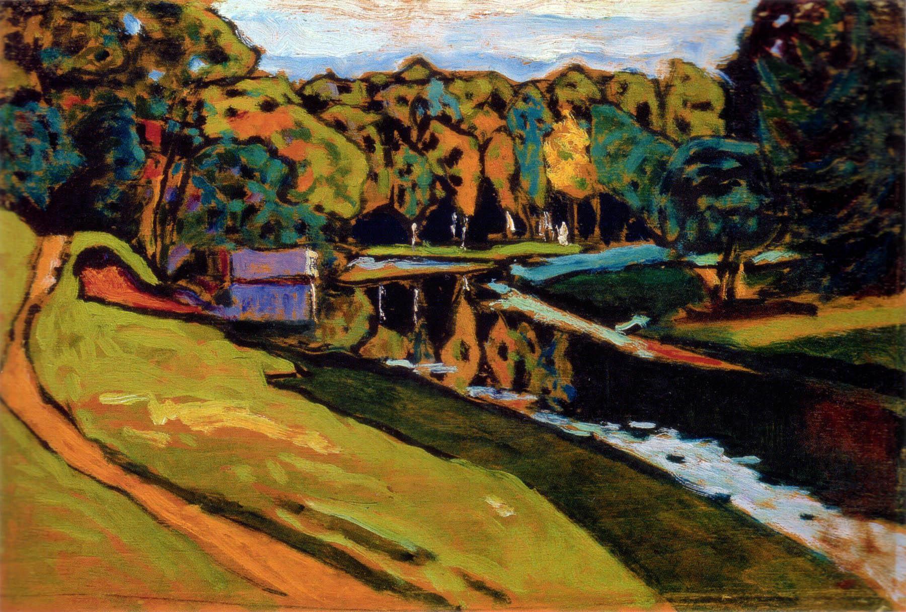 pintura Otoño. Estudio - Wassily Kandinsky