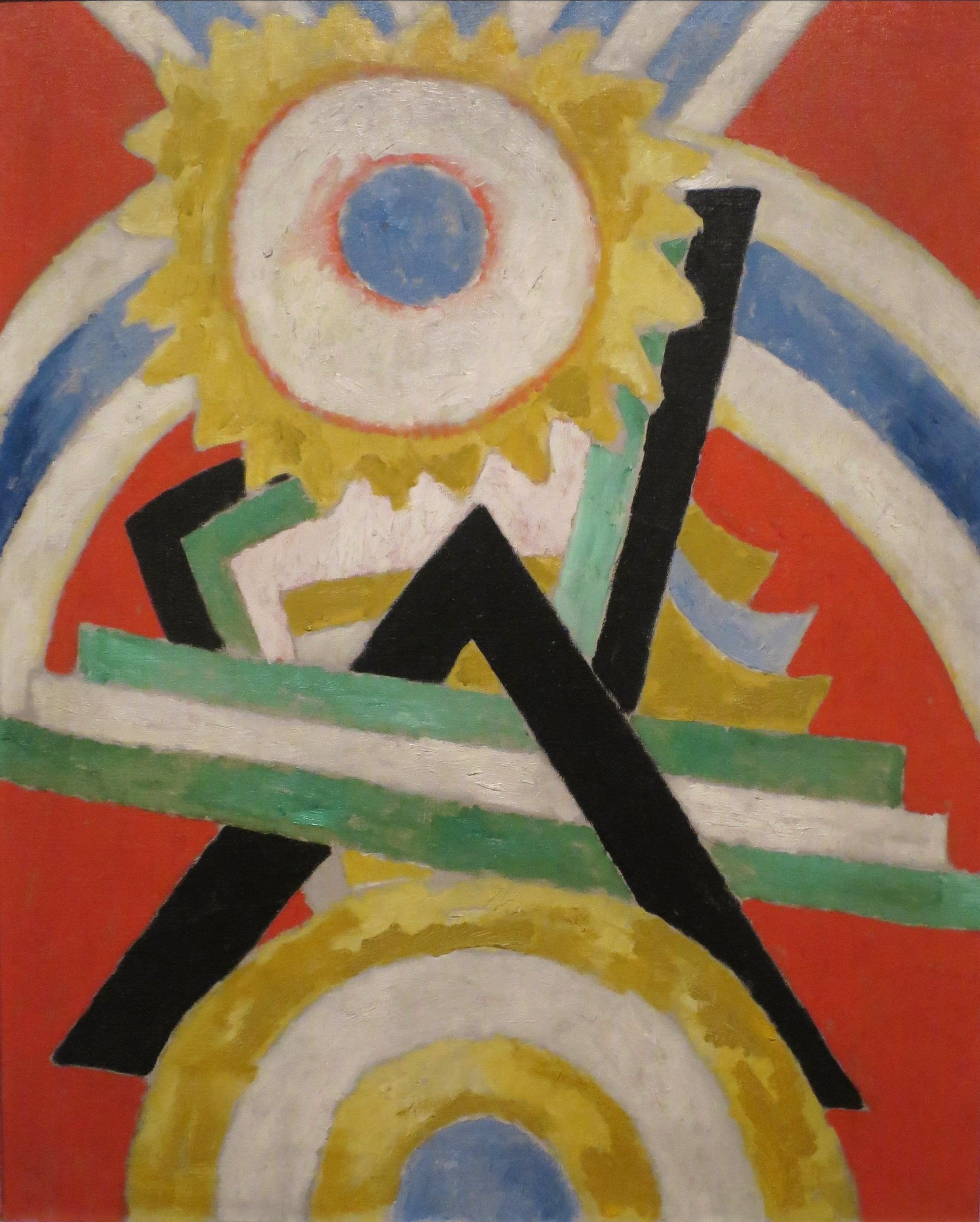 pintura Pagent Antes De La Guerra - Marsden Hartley