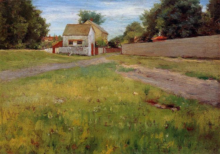 pintura Paisaje De Brooklyn - William Merritt Chase
