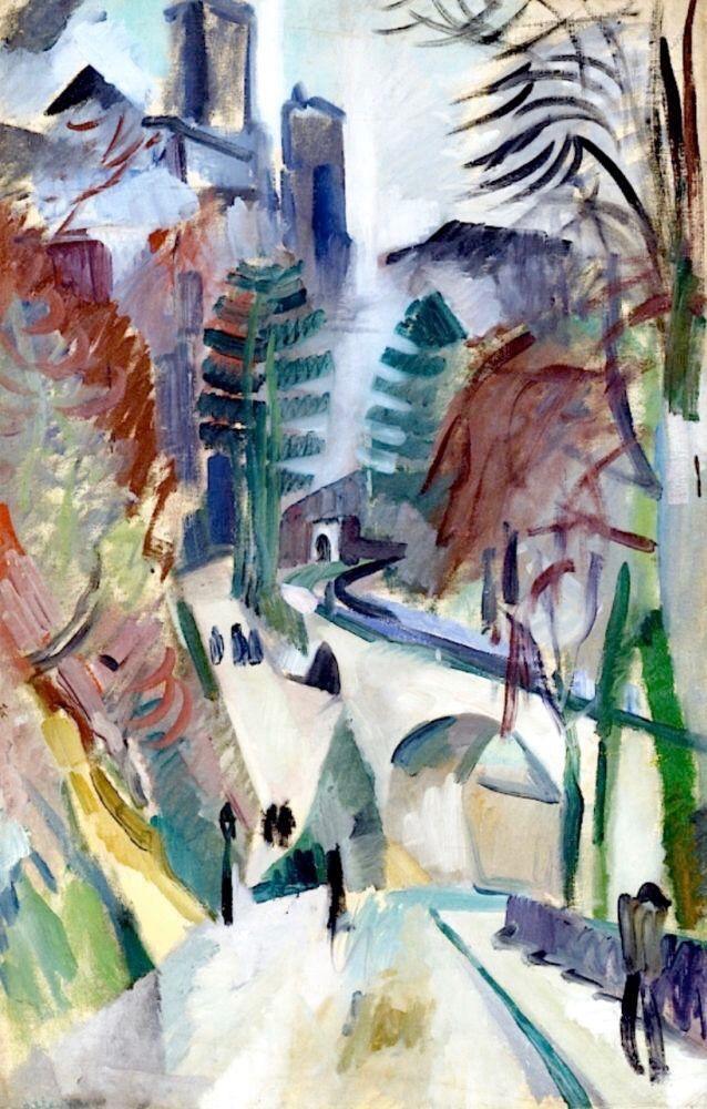 pintura Paisaje Laon - Robert Delaunay