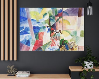 Paesaggio con bambini e capre