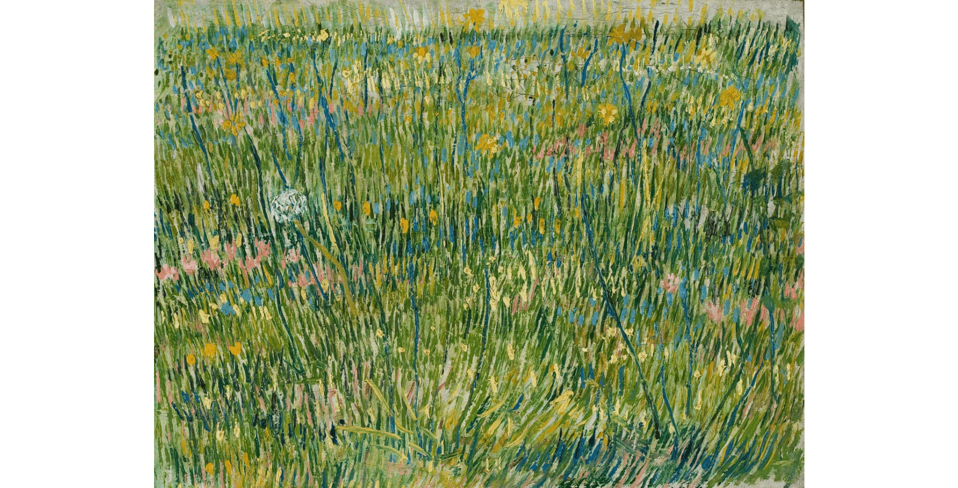pintura Parche de hierba (Briznas de Hierba) - Vincent van Gogh