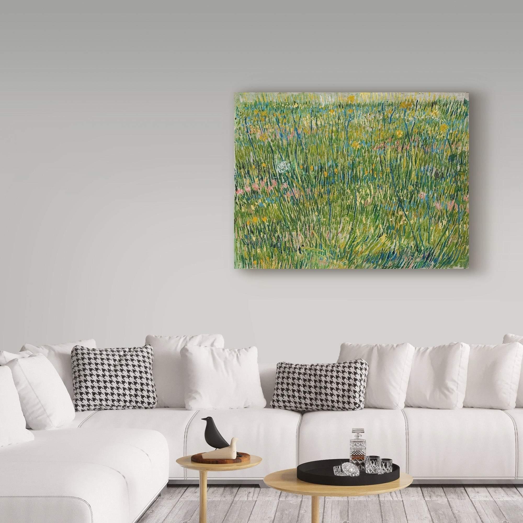 pintura Parche de hierba (Briznas de Hierba) - Vincent van Gogh