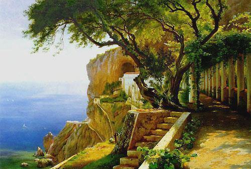 pintura Pergola En Amalfi II - Carl Fredrik Aagard