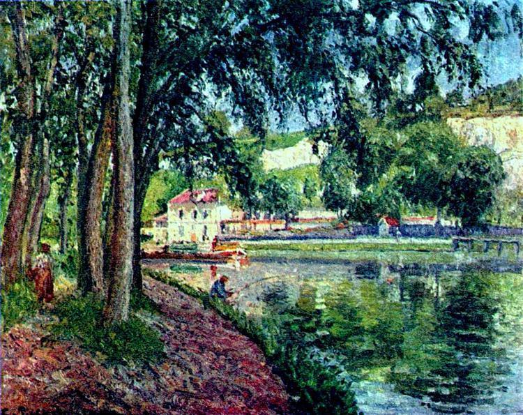 pintura Pesca De Verano - Camille Pissarro