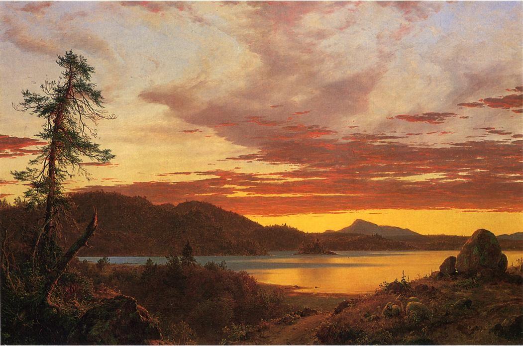 pintura Pintura Al Atardecer - Frederic Edwin Church