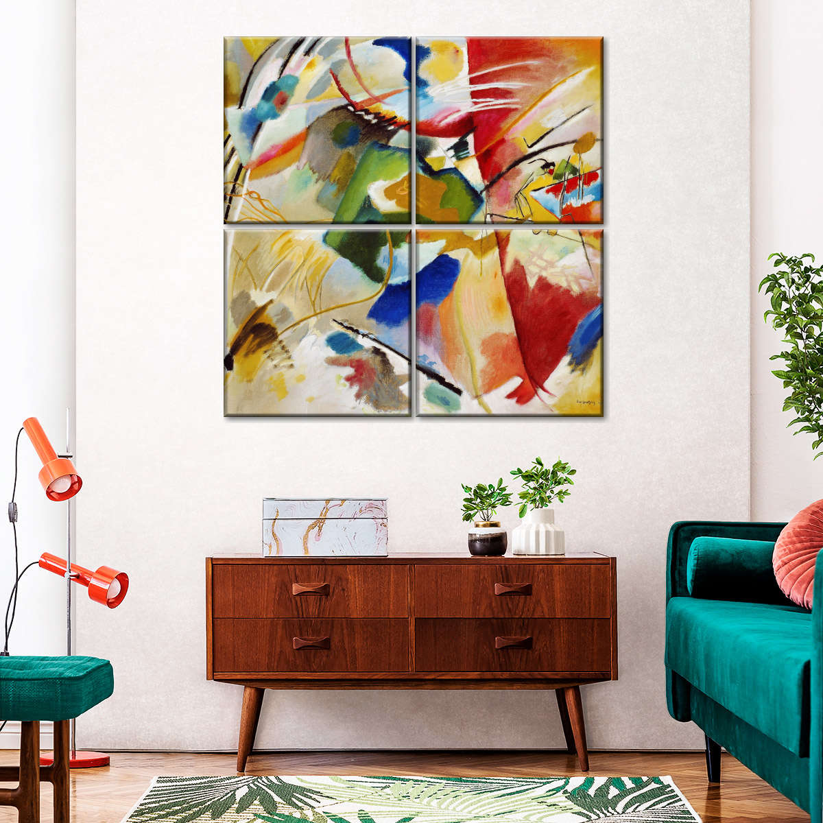 Gemälde des grünen Zentrums