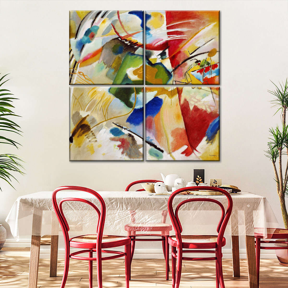 Gemälde des grünen Zentrums