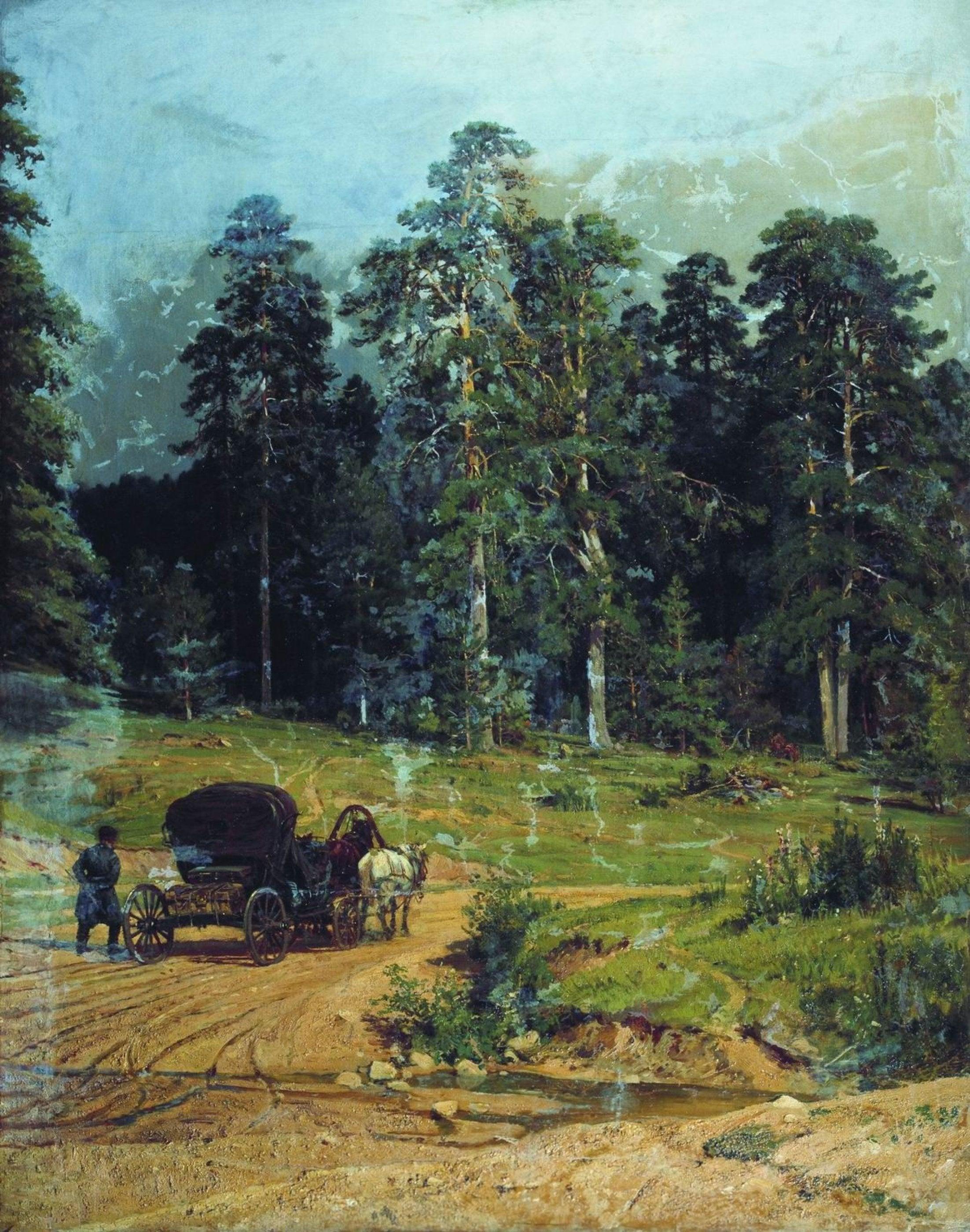 pintura Polessie - Ivan Shishkin