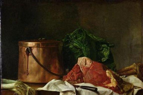 pintura Preparaciones Para Un Guiso - Michel Honore Bounieu